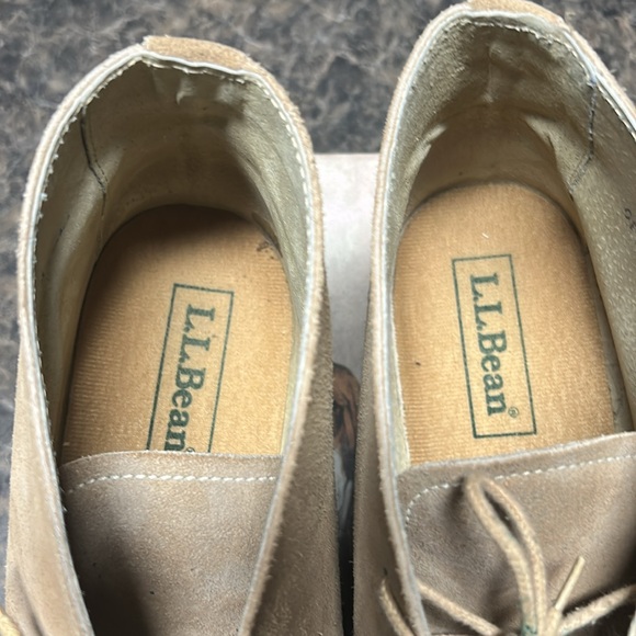 LL Bean men’s suede tan ankle boots, size 12M. - Picture 5 of 9